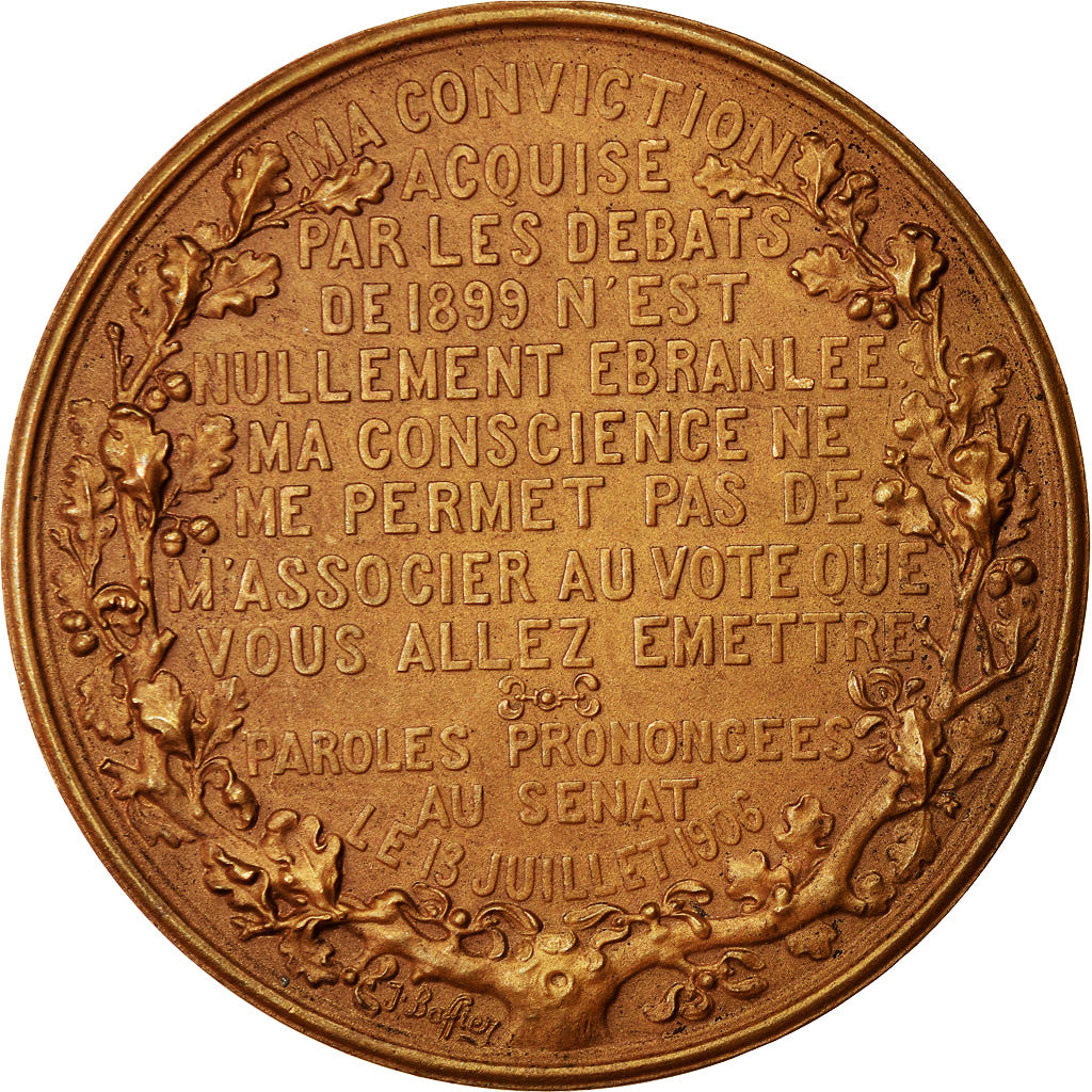 França, Medal, Au Général Mercier, Justicier du Traitre Dreyfus, Políticas