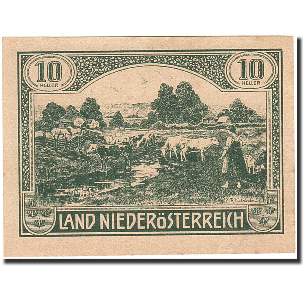 Banknote, Austria, Vienne, 10 Heller, ferme, 1920, 1920-12-31, AU(55-58)