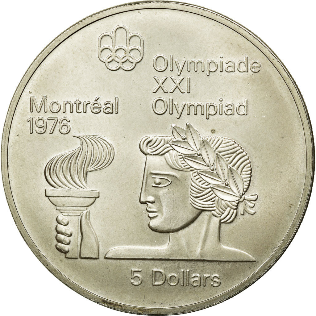Coin, Canada, Elizabeth II, 5 Dollars, 1974, Ottawa, MS(63), Silver, KM:90