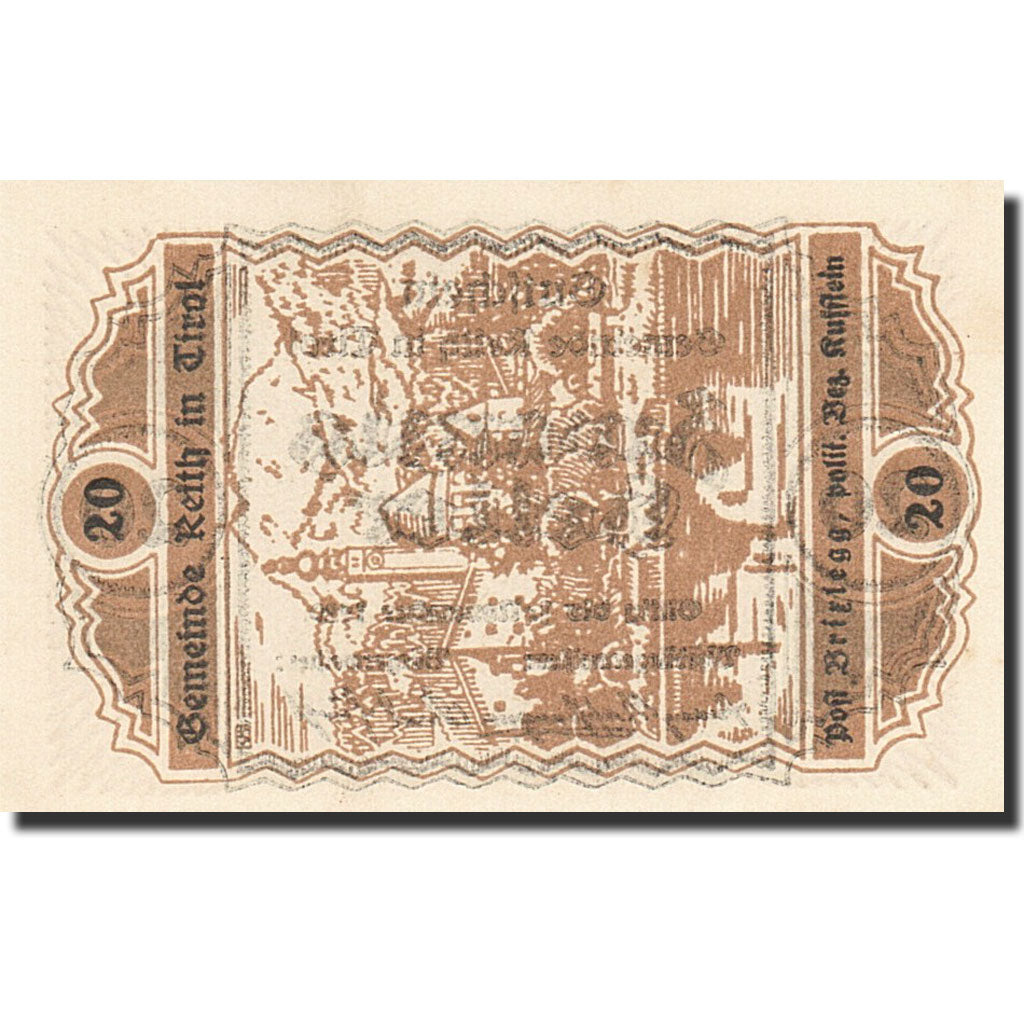 Banknote, Austria, Reith, 20 Heller, valeur faciale, 1920, 1920-11-01
