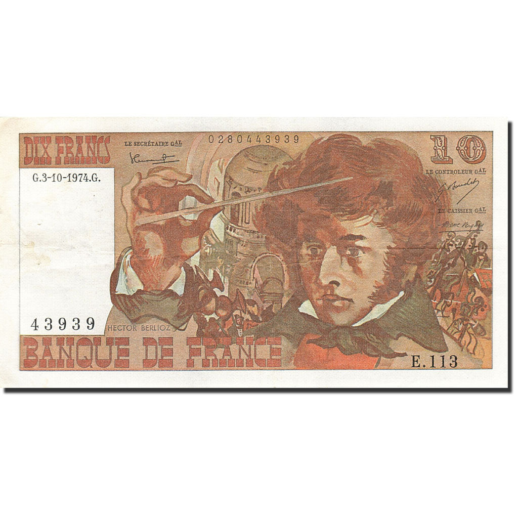 Frankreich, 10 Francs, 1972, 1974-10-03, VZ, Fayette:63.7b, KM:150a