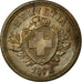Coin, Switzerland, Rappen, 1875, Bern, AU(55-58), Bronze, KM:3.1