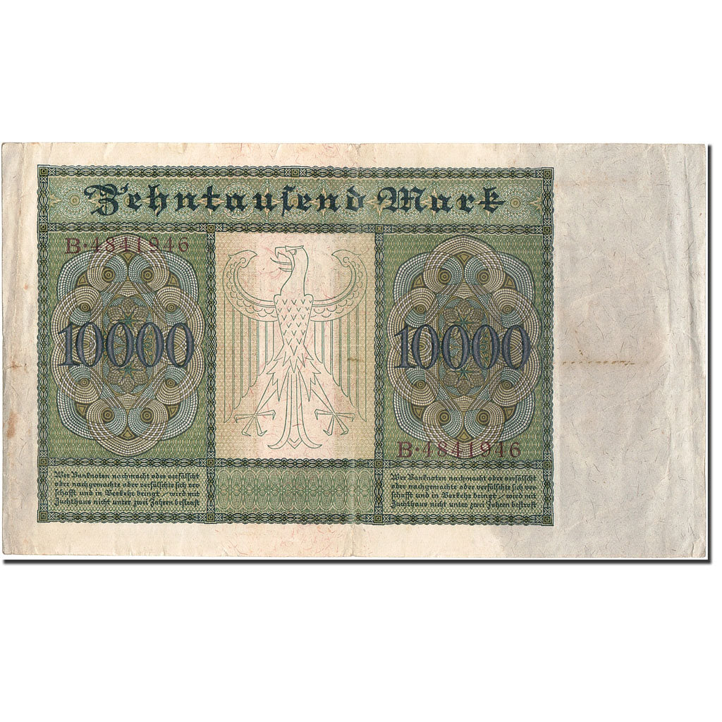 Billete, 10,000 Mark, 1922, Alemania, KM:71, 1922-01-19, MBC