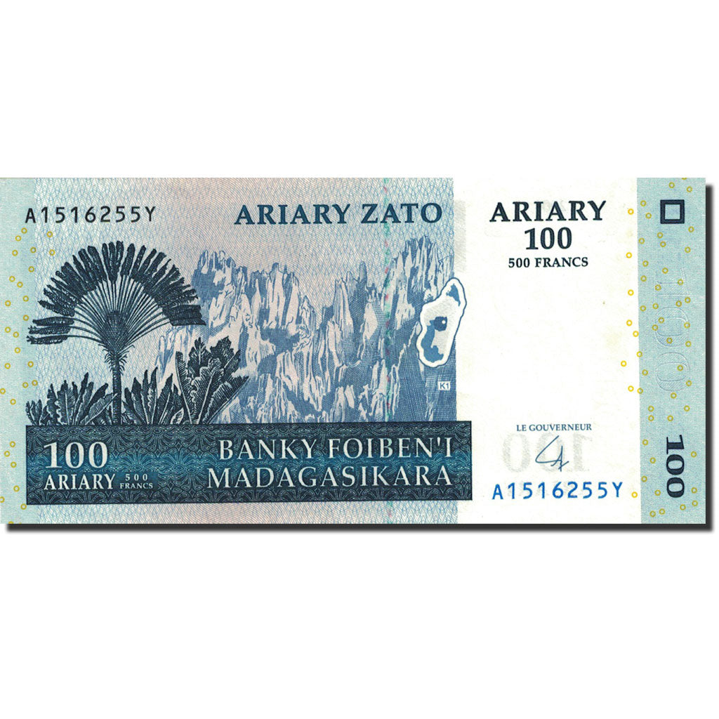 Billete, 100 Ariary, 2004-2006, Madagascar, 2004, KM:86a, EBC