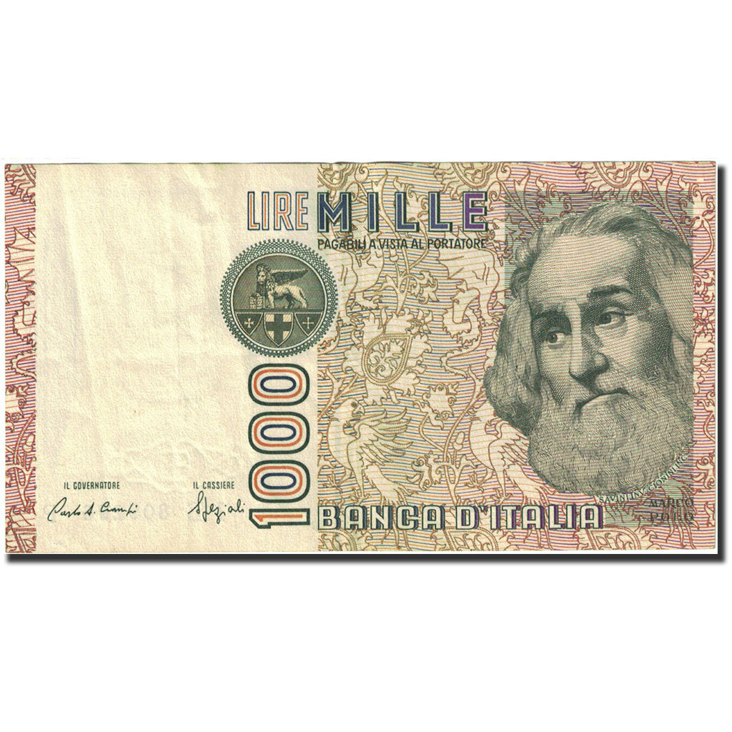 Banknote, Italy, 1000 Lire, 1982-1983, 1982-01-06, KM:109b, AU(55-58)