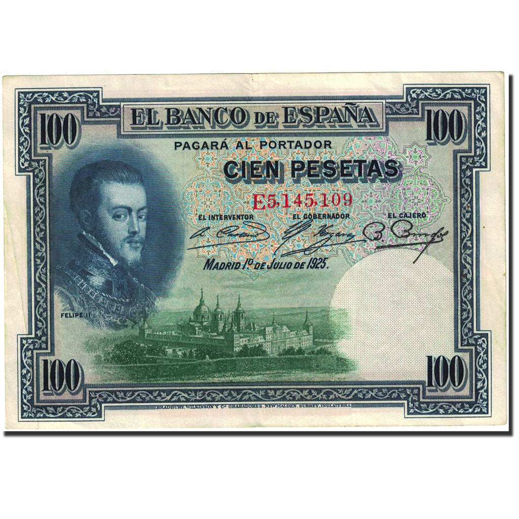 Biljet, Spanje, 100 Pesetas, 1925, 1925-07-01, KM:69c, TTB+