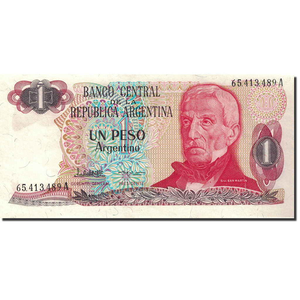 Billete, 1 Peso Argentino, 1983-1985, Argentina, Undated (1983-1984), KM:311a