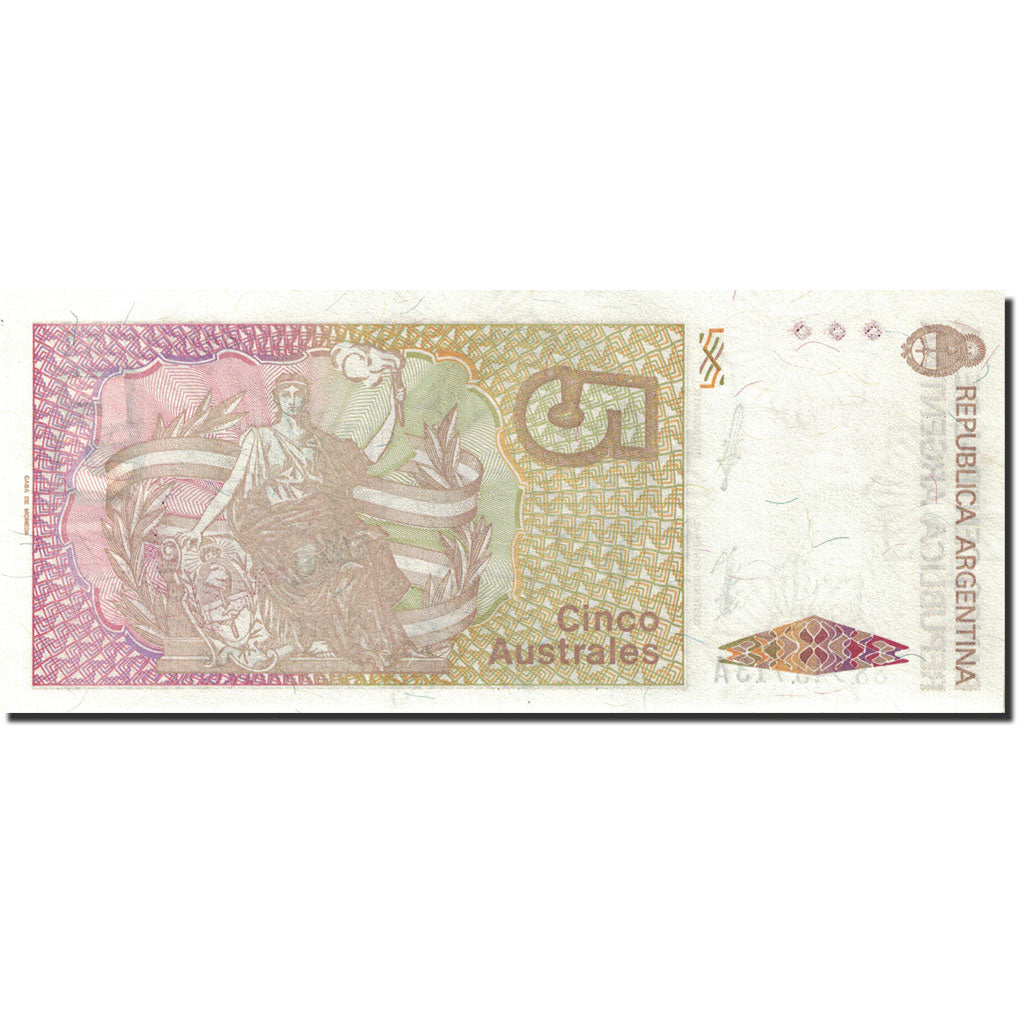 Billet, Argentine, 5 Australes, 1985-1991, Undated (1985-1989), KM:324b, SPL