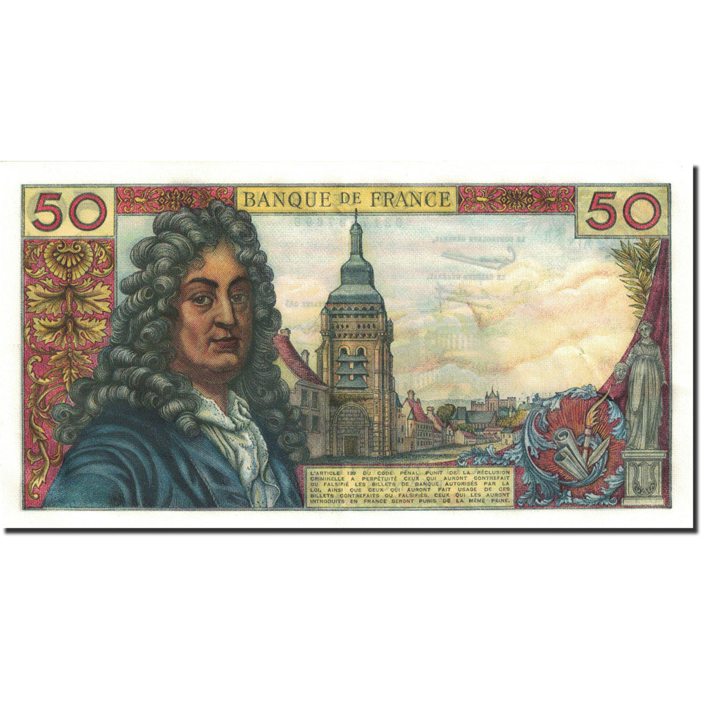 Francja, 50 Francs, Racine, 1962, 1965-03-04, AU(55-58), Fayette:64.8, KM:148a