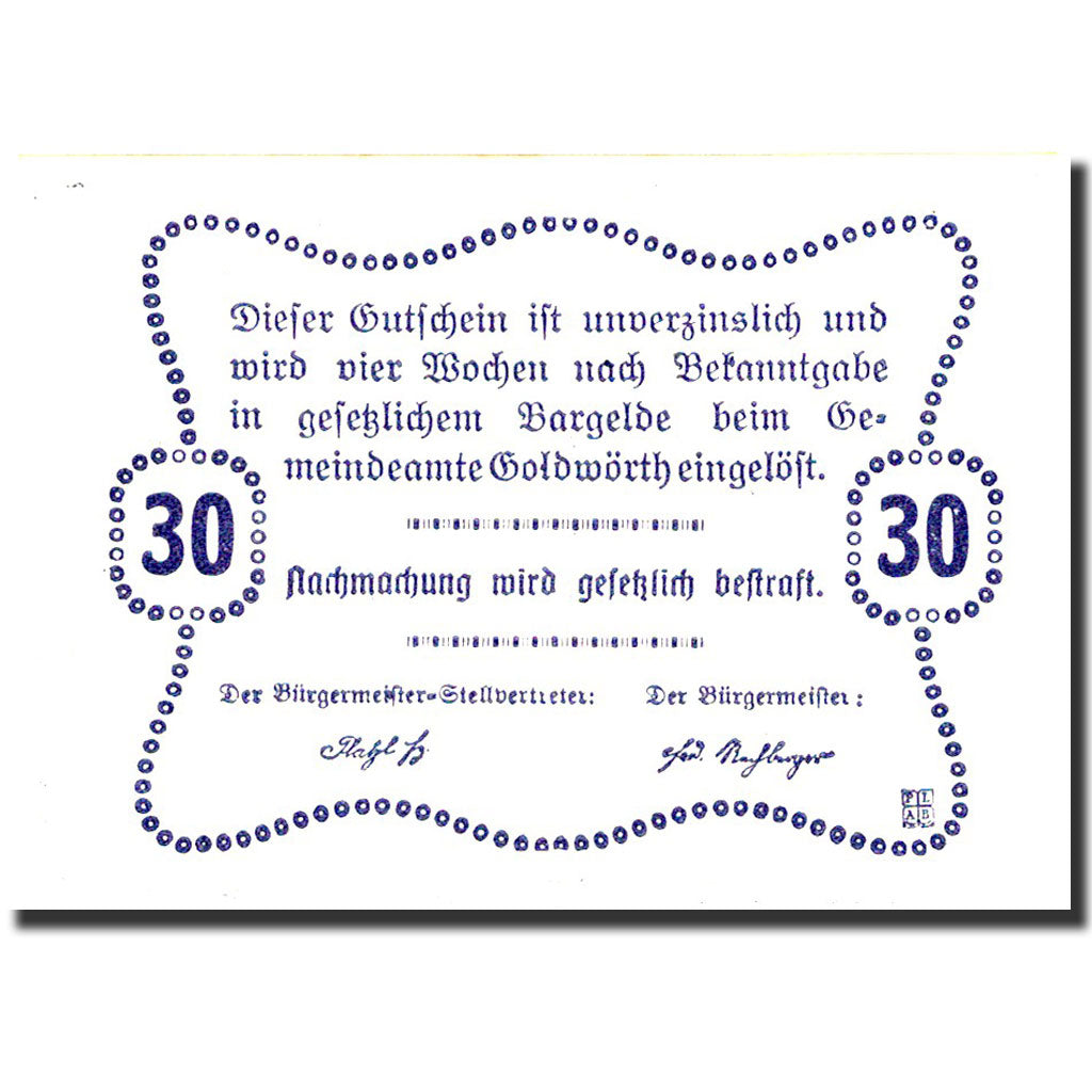 Banknote, Austria, Goldwörth, 25 Heller, Taverne, 1920, 1920-12-31, UNC(63)