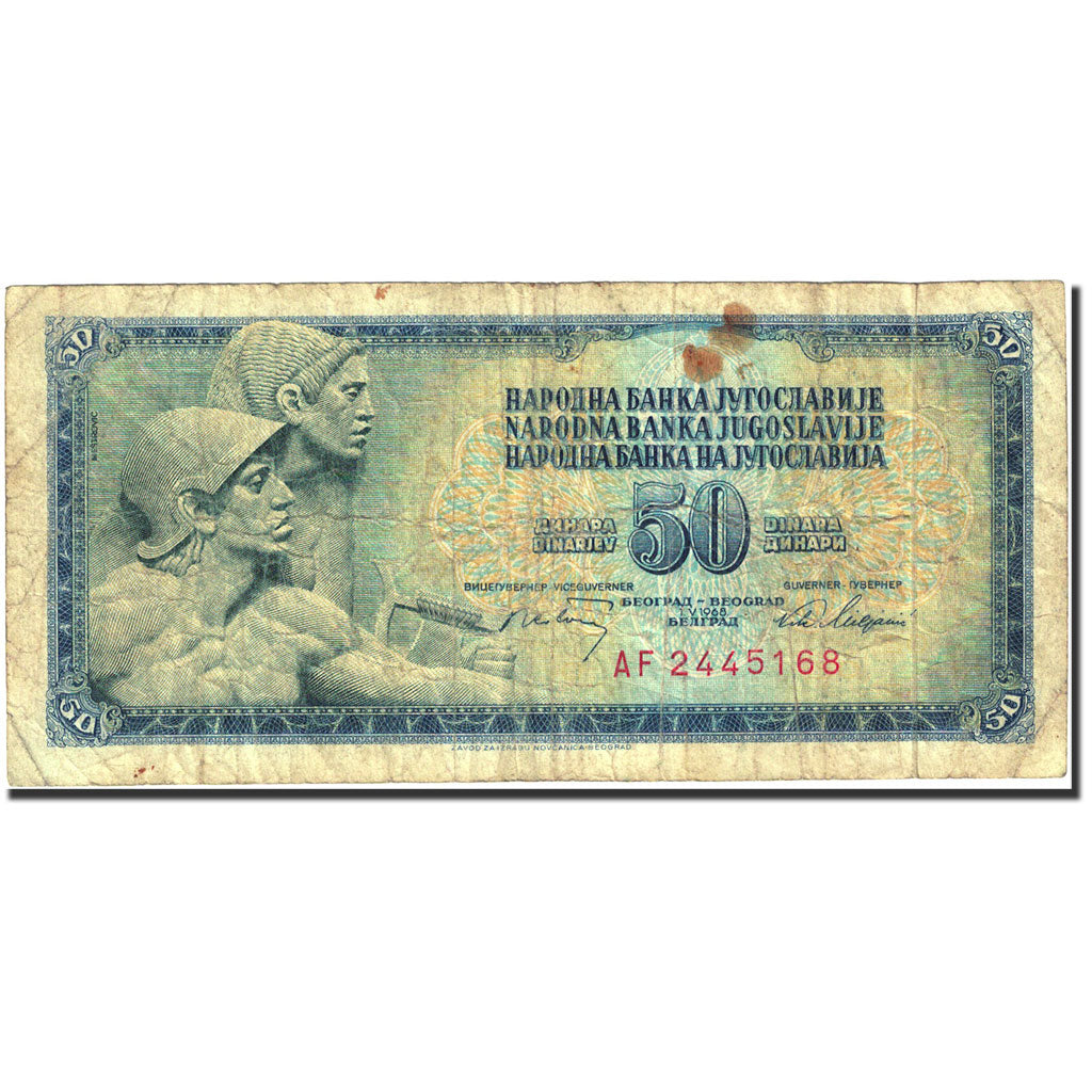 Biljet, Joegoslaviëe, 50 Dinara, 1968-1970, 1968-05-01, KM:83c, TB