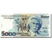 Banknote, Brazil, 5000 Cruzeiros, Undated (1990-1993), 1993, KM:232c, UNC(65-70)