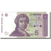 Billet, Croatie, 5 Dinara, 1991-1993, 1991-10-08, KM:17a, NEUF
