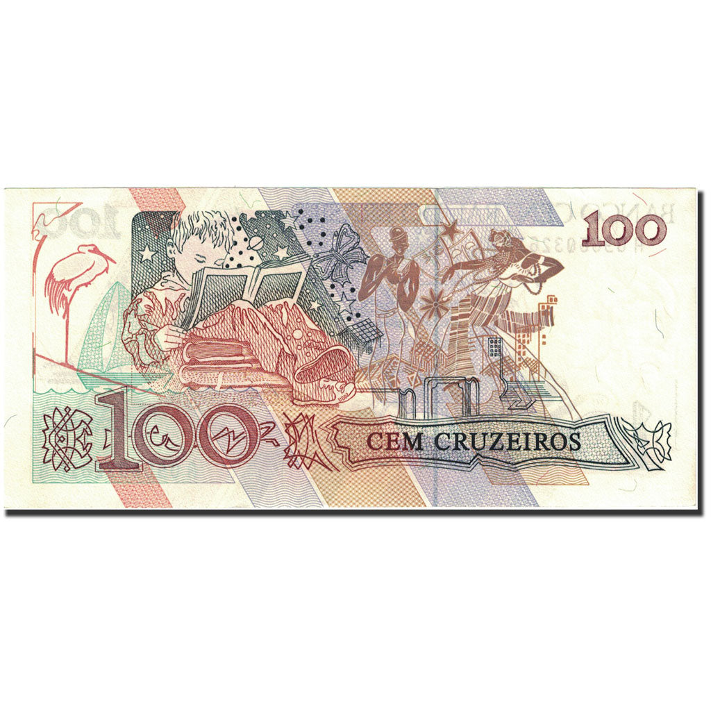 Banknote, Brazil, 100 Cruzeiros, 1990-1993, UNdated (1990), KM:228, UNC(63)
