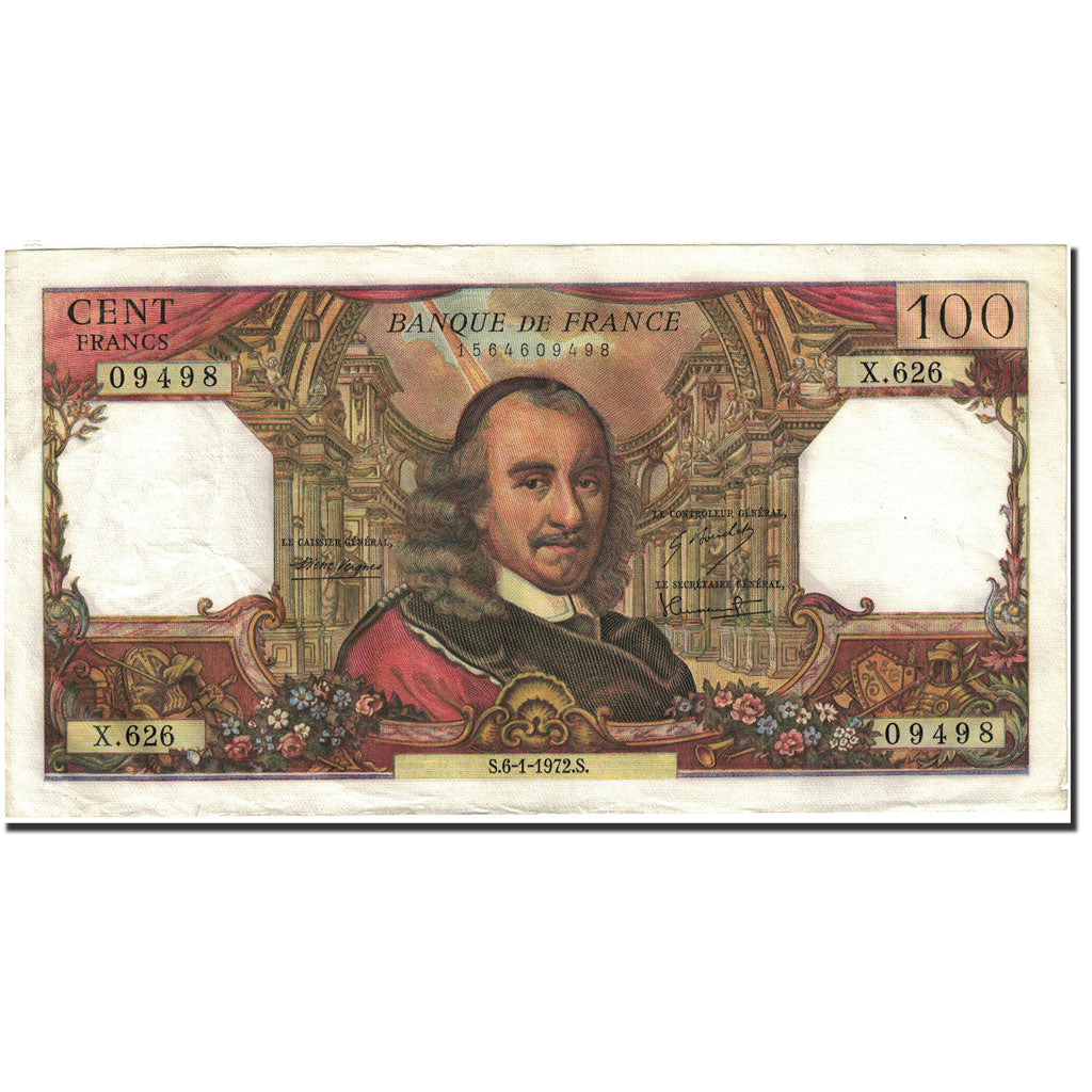 Francia, 100 Francs, 100 F 1964-1979 ''Corneille'', 1964, 1972-01-06, MBC