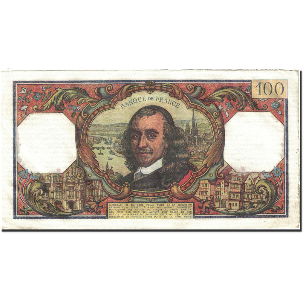 Francja, 100 Francs, Corneille, 1964, 1972-05-04, EF(40-45), Fayette:65.39