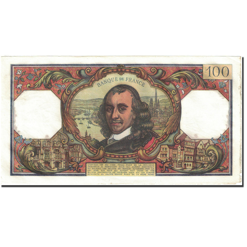Francja, 100 Francs, Corneille, 1964, 1972-05-04, EF(40-45), Fayette:65.39