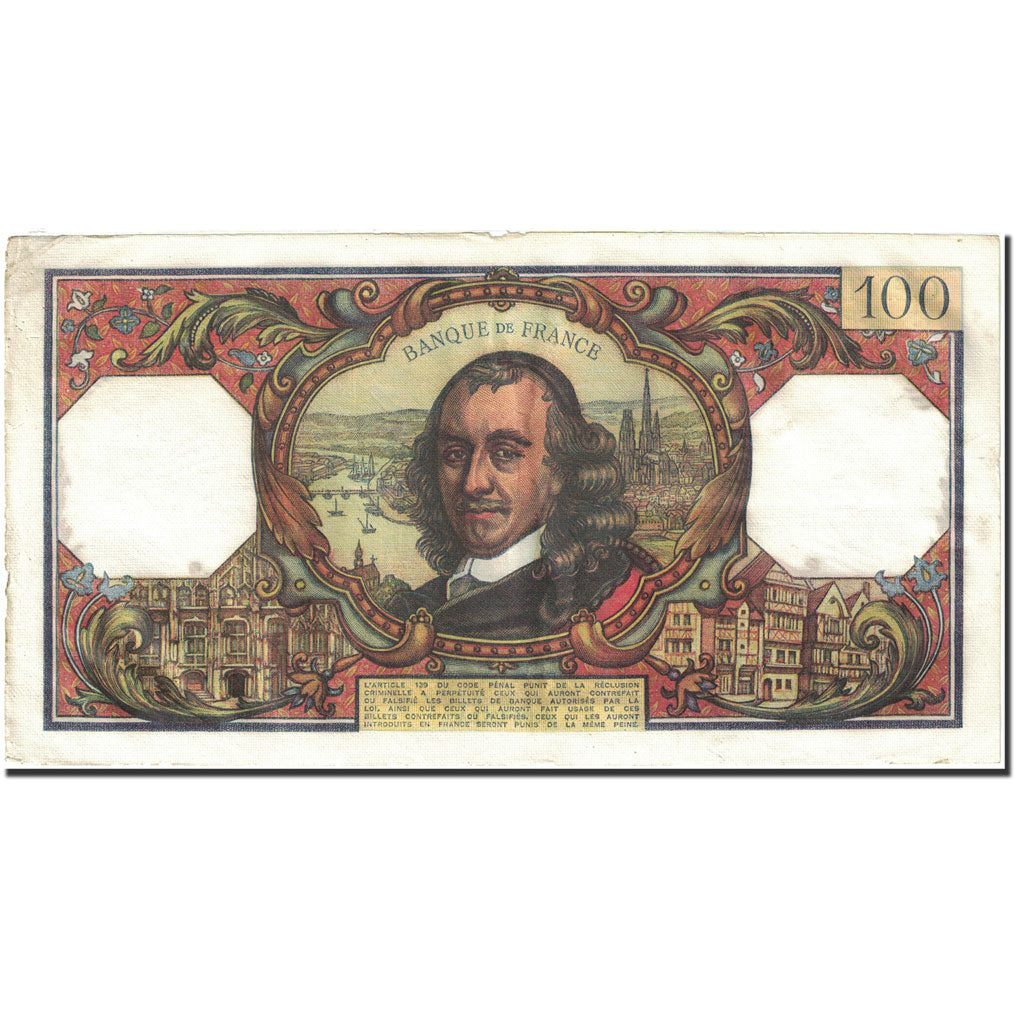 Francja, 100 Francs, Corneille, 1964, 1972-05-04, EF(40-45), Fayette:65.39