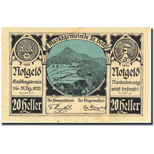 Banknote, Austria, Sankt Veit an der Glan, 20 Heller, montagne, 1920