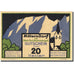Banknote, Austria, Mitterndorf, 20 Heller, montagne, 1921, 1920-01-31, UNC(64)