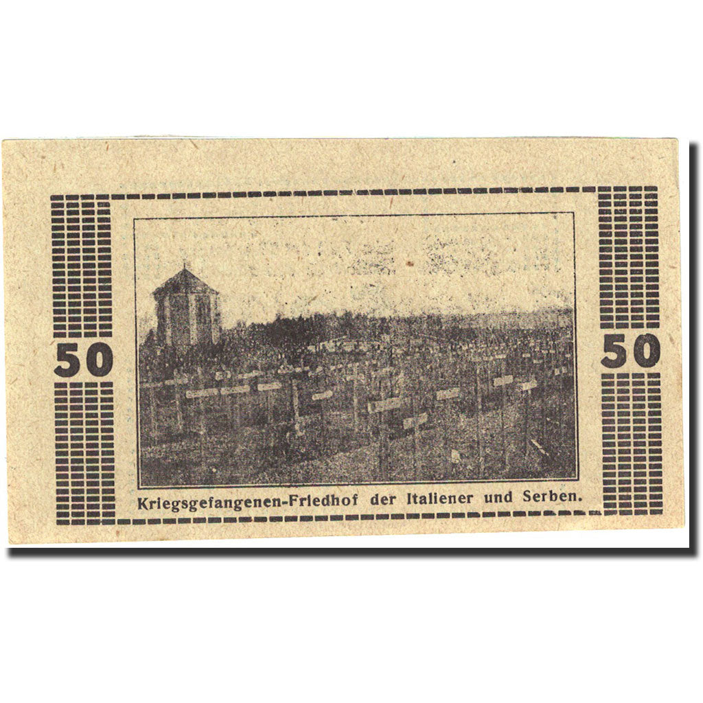 Banknote, Austria, Mauthausen, 50 Heller, cimetière, 1920, 1920-12-31, UNC(63)