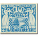 Banknote, Austria, Traunkirchen, 10 Heller, bateau, 1920, 1920-06-01, UNC(60-62)