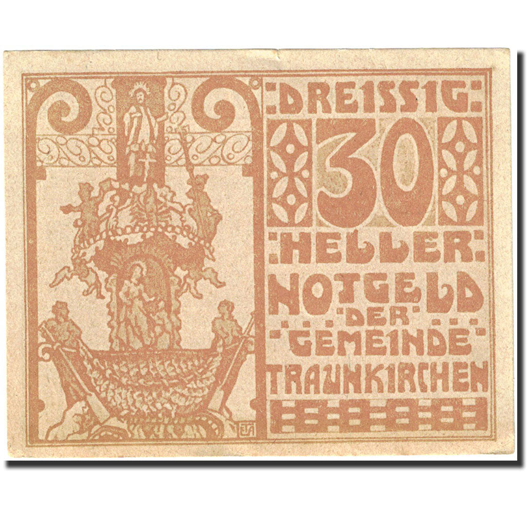 Banknote, Austria, Traunkirchen, 30 Heller, bateau, 1920, 1920-06-01, AU(55-58)