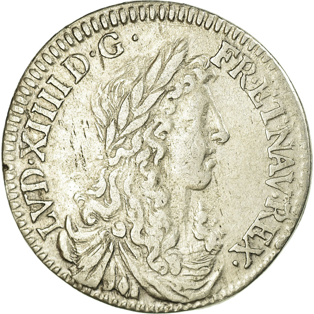 Monnaie, France, Louis XIV, 1/12 Écu au buste juvénile, 1/12 ECU, 10 Sols