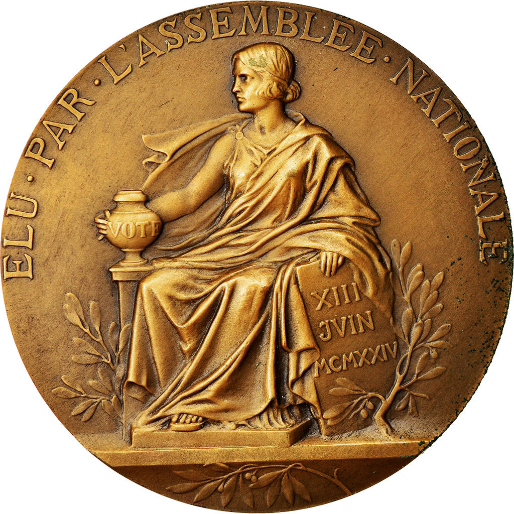 Frankrijk, Medaille, Gaston Doumergue Elu Président, Politics, Society, War