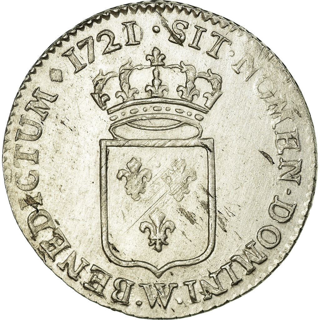 Coin, France, Louis XV, 1/3 Écu de France, 1/3 Ecu, 1721, Lille, EF(40-45)