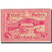 Banknote, Austria, Grünau, 5 Heller, montagne, 1920, 1920-11-30, UNC(63)
