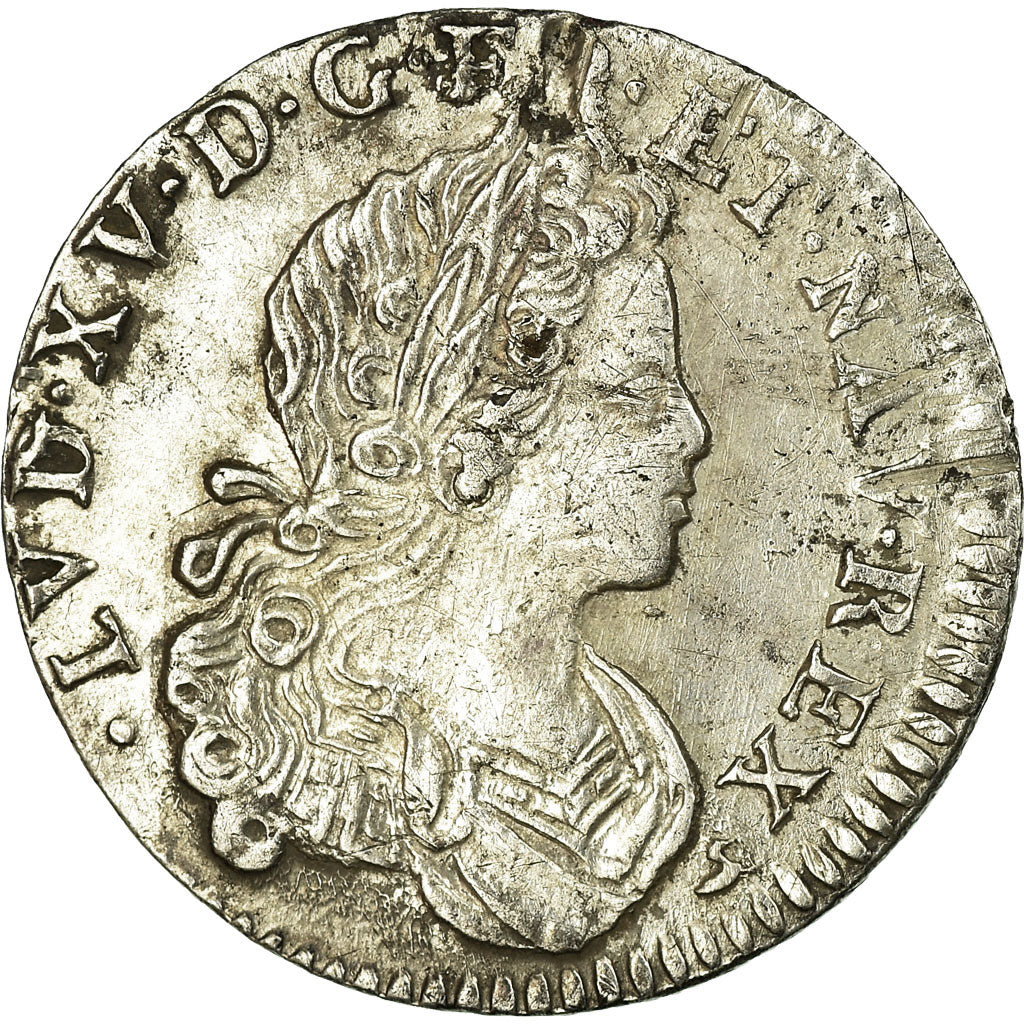 Coin, France, Louis XV, 1/6 Écu (XX – S) de France-Navarre, 20 Sols, 1/6 ECU
