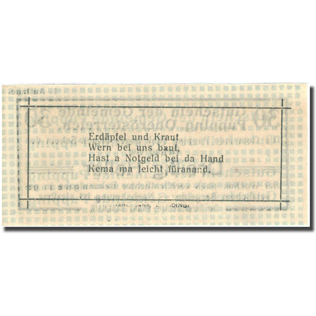 Banknote, Austria, Pupping, 30 Heller, valeur faciale, 1920, 1920-12-31, UNC(63)