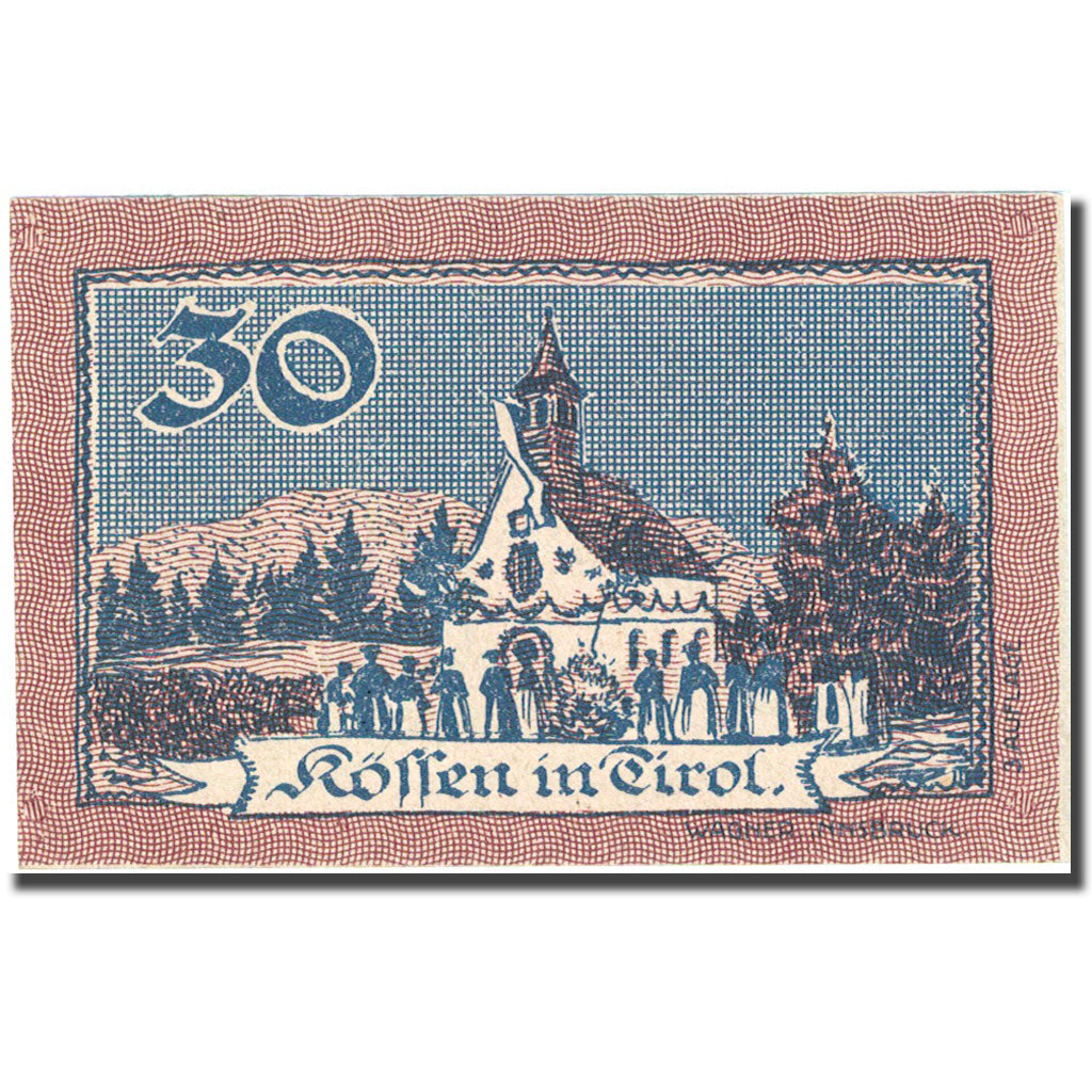 Banknote, Austria, Koffen in Tirol, 30 Heller, Blason, 1921, 1921-01-31, UNC(63)