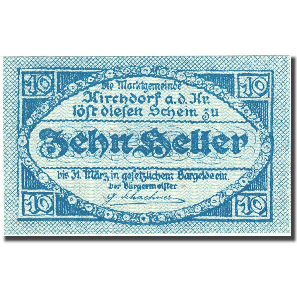 Banknote, Austria, Kirchdorf an der Krems, 10 Heller, Blason 1921-03-31 UNC (64)