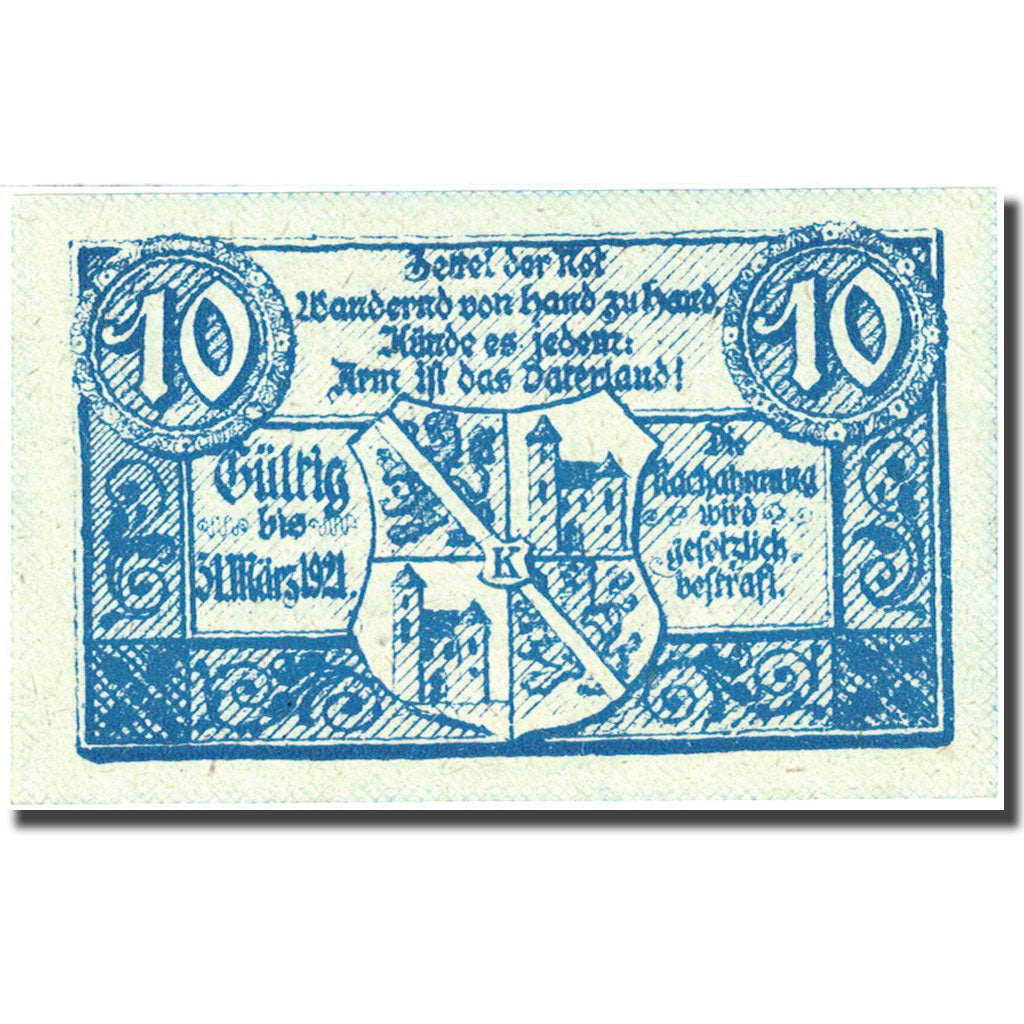 Banknote, Austria, Kirchdorf an der Krems, 10 Heller, Blason 1921-03-31 UNC (64)