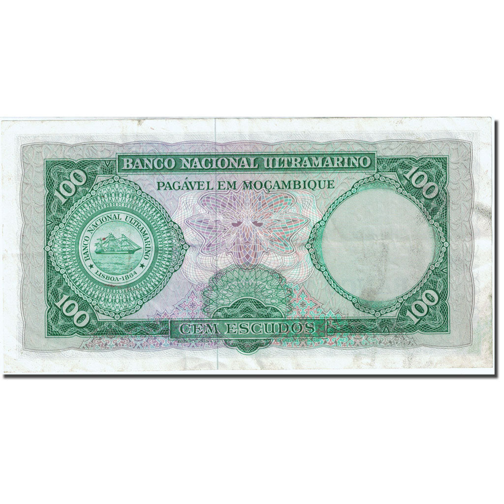 Banknot, Mozambik, 100 Escudos, 1976, 1961-03-27, KM:117a, EF(40-45)