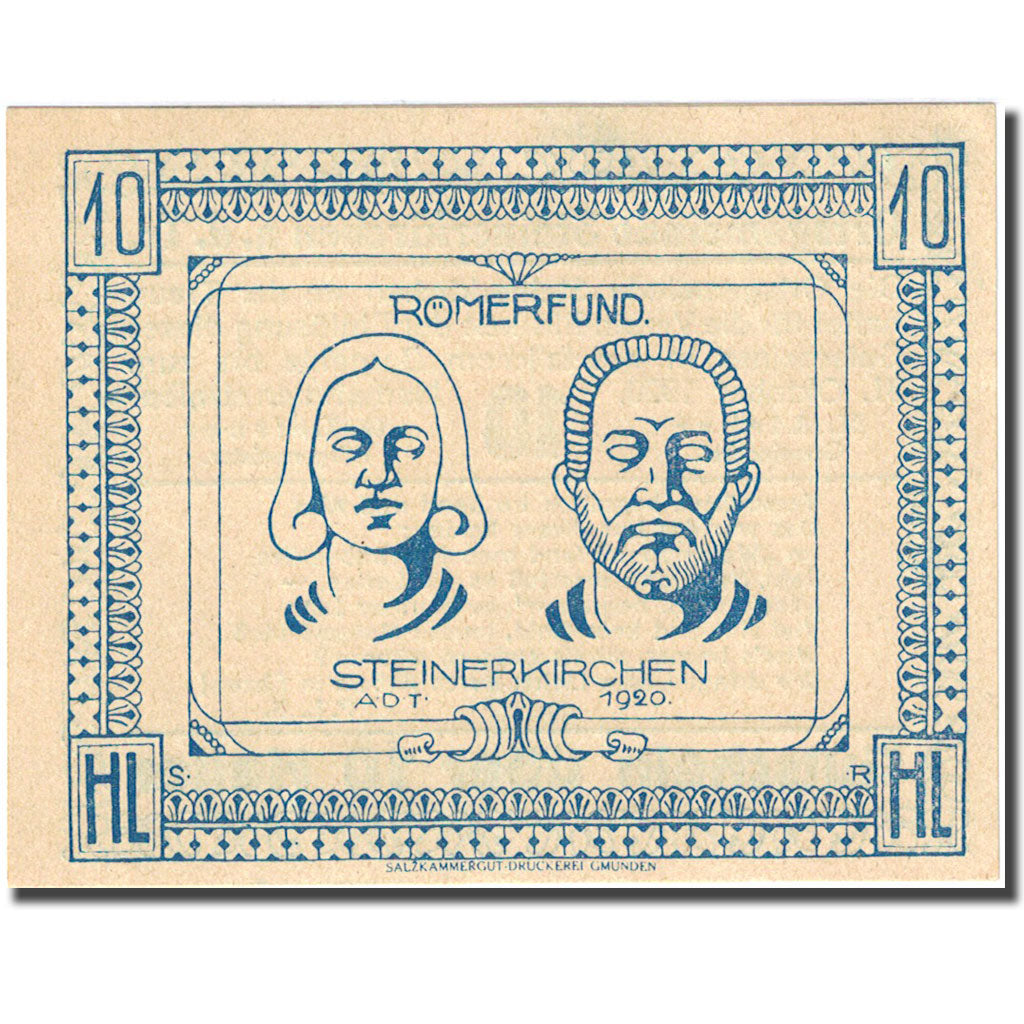 Banknote, Austria, Steinerkirchen, 10 Heller, personnage 1920-10-31, UNC (64)
