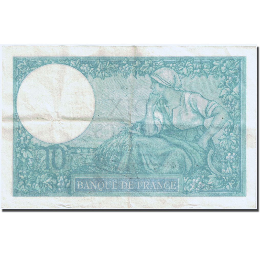France, 10 Francs 1916-1942 ''Minerve'', 1915, 1940-12-12, AU(50-53), Fay 7.24