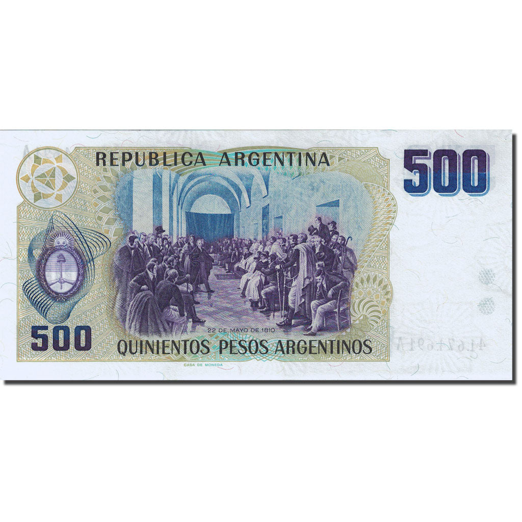 Banconote, Argentina, 500 Pesos Argentinos, 1983-1985, Undated (1984), KM:316a