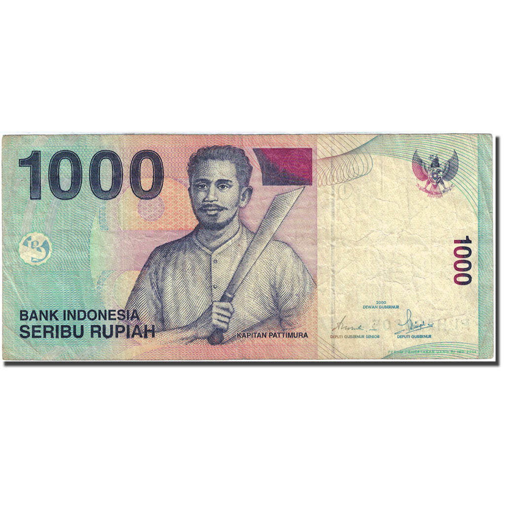 Banknote, Indonesia, 1000 Rupiah, 2000, 2000, KM:141a, VF(20-25)