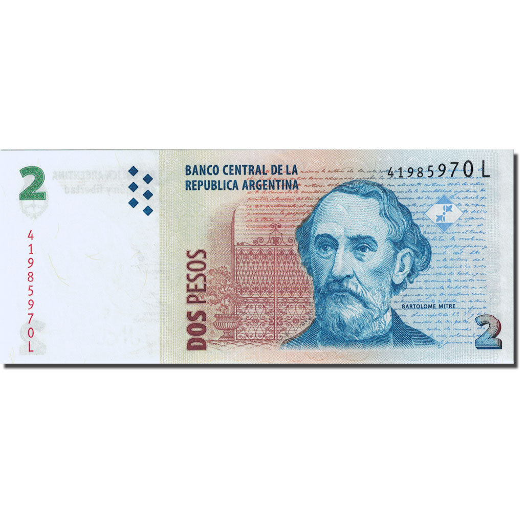 Billet, Argentine, 2 Pesos, 2002-2003, Undated (2002), KM:352, SPL