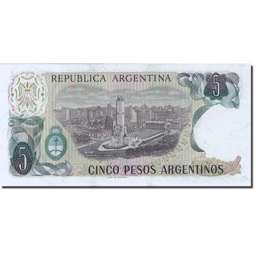 Billet, Argentine, 5 Pesos Argentinos, 1983-1985, Undated (1983-1984), KM:312a