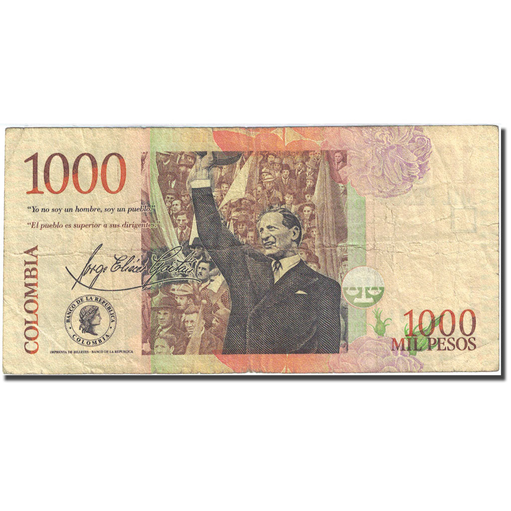 Billete, 1000 Pesos, 2005, Colombia, 2009-08-18, KM:456l, BC