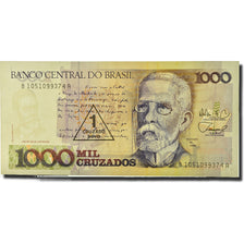 Banknote, Brazil, 1 Cruzado Novo on 1000 Cruzados, 1987, 1989, KM:216b EF(40-45)