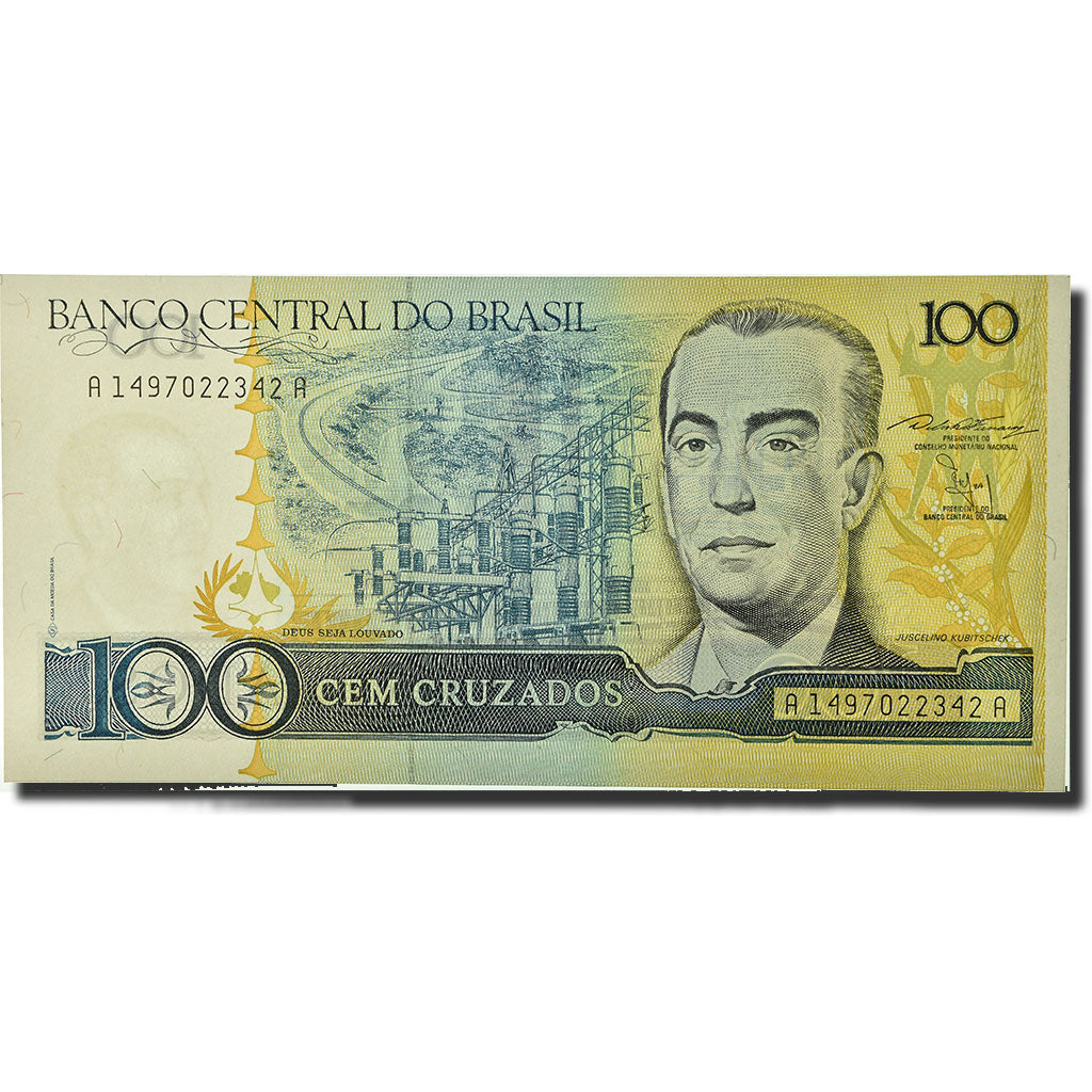 Banconote, Brasile, 100 Cruzados, 1986, 1987, KM:211b, SPL