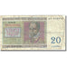 Banconote, Belgio, 20 Francs, 1948-1950, 1956-04-03, KM:132b, B
