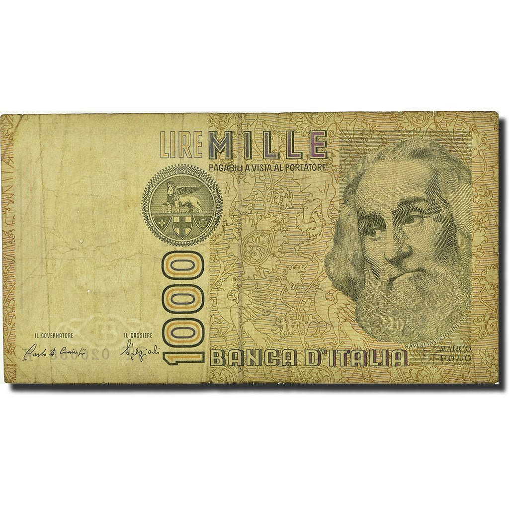 Banknote, Italy, 1000 Lire, 1982-1983, 1982-01-06, KM:109b, EF(40-45)