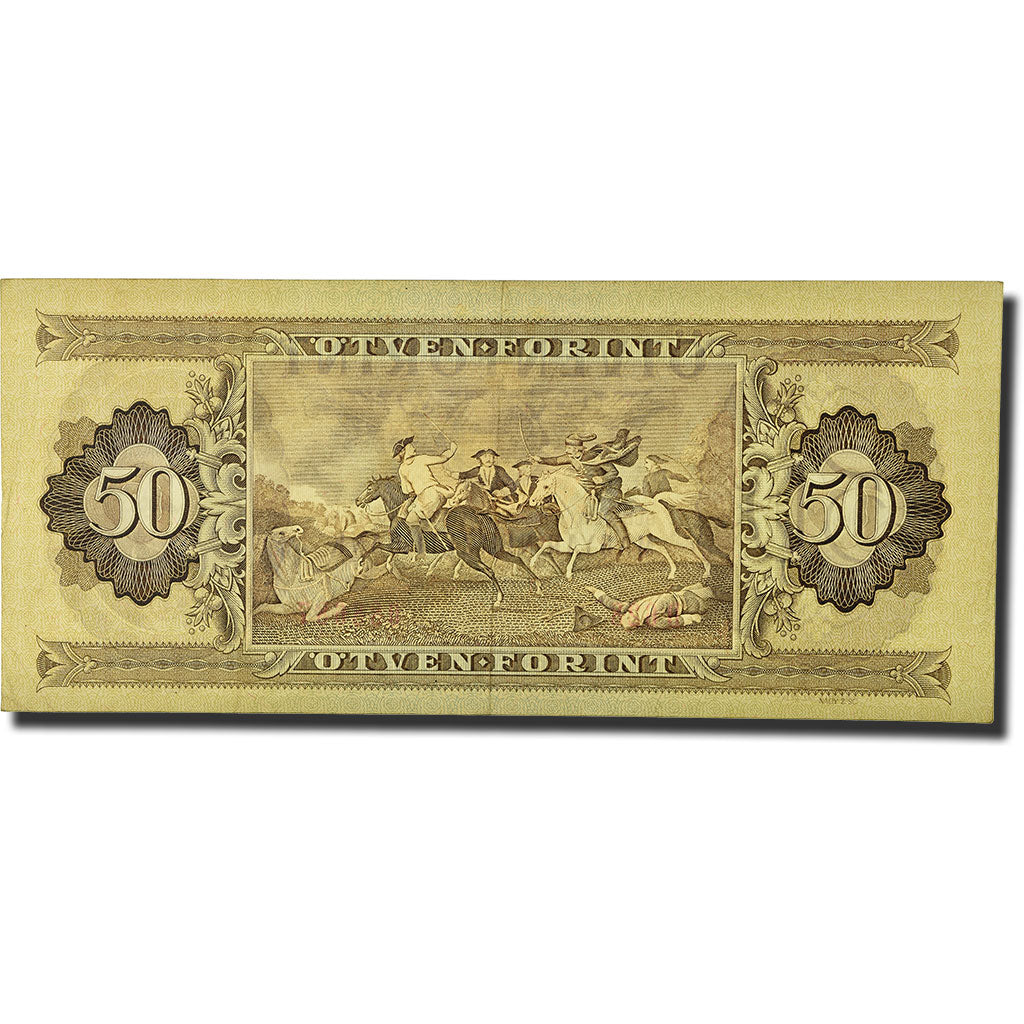 Banknot, Węgry, 50 Forint, 1957-1983, 1986-11-04, KM:170g, EF(40-45)