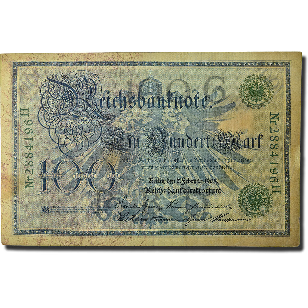 Biljet, Duitsland, 100 Mark, 1908, 1908-02-07, KM:34, TTB